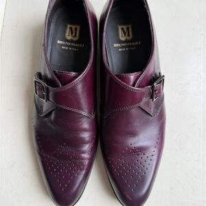 Bruno Magli Men's Burgundy Leather Shoes